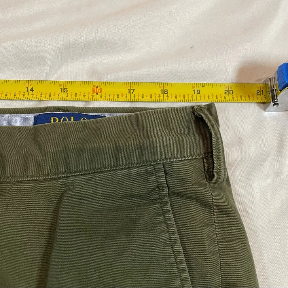 Polo Ralph‎ Lauren Mens Stretch Straight Fit Chino Pants Olive Green 38x30